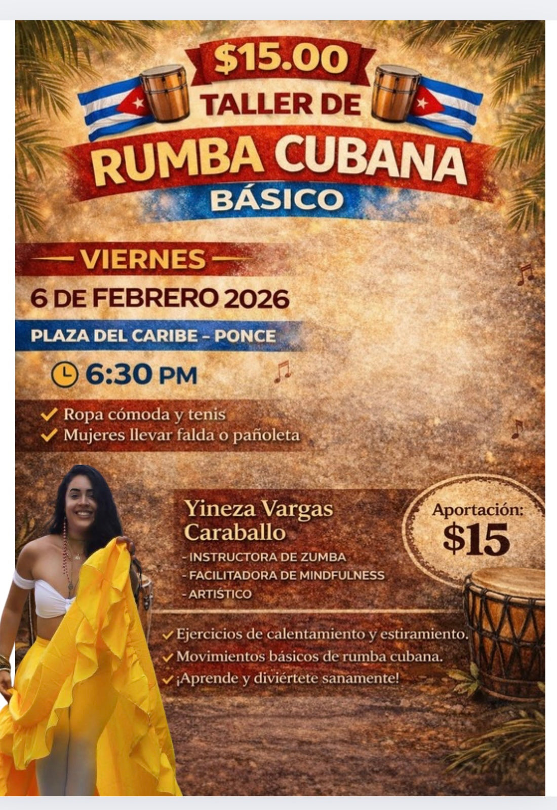 Taller de rumba cubana - básico