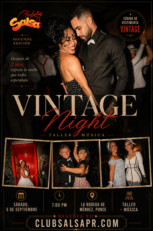 🎓 Vintage Night – Graduación Club Salsa
