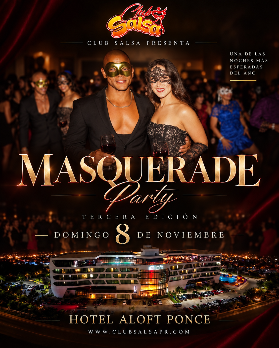 Masquerade Salsa Party! | Tercera edición