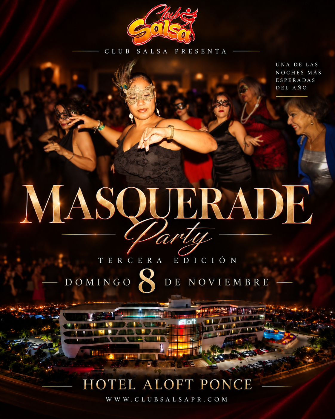 Masquerade Salsa Party! | Tercera edición
