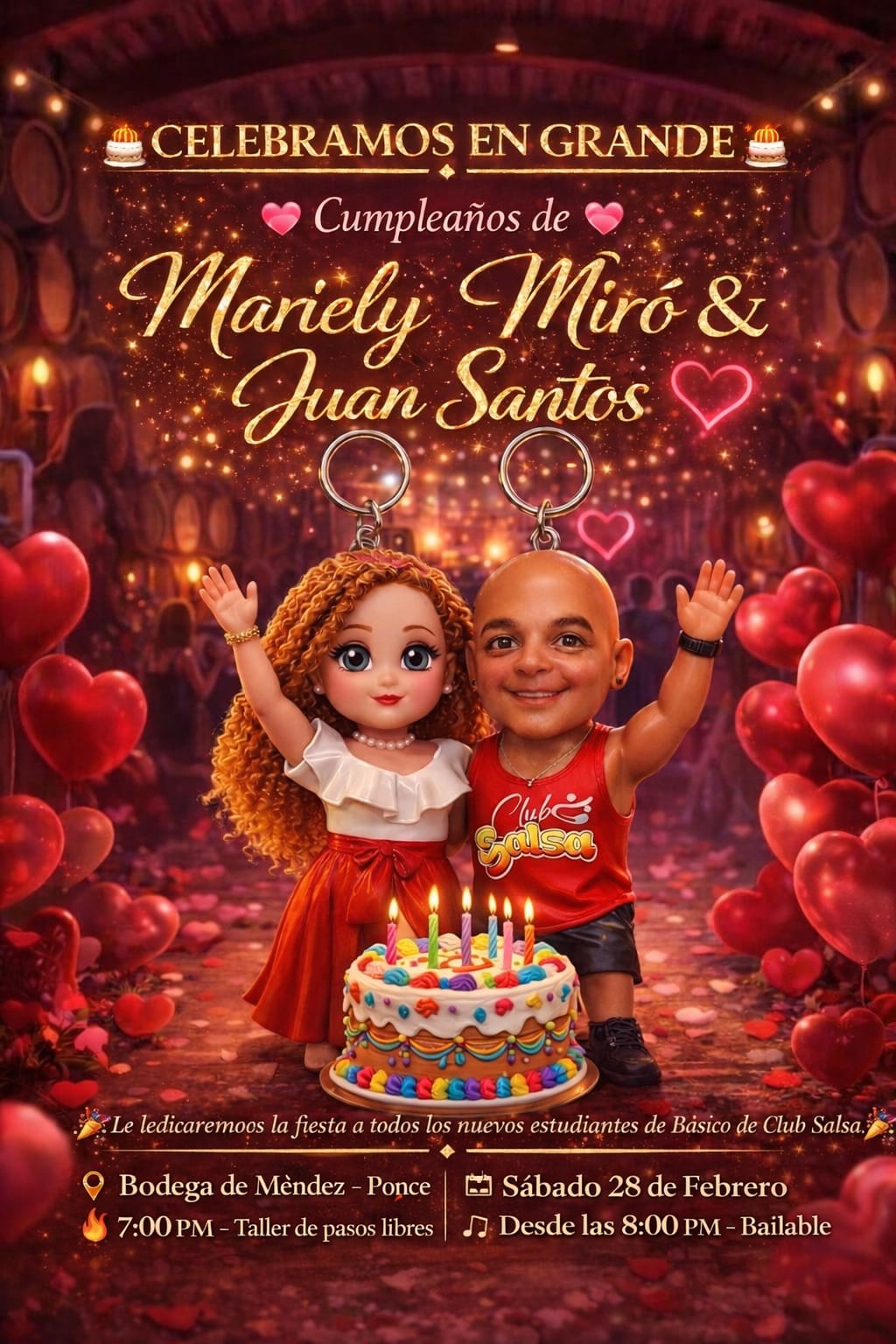 WORKSHOP DE ENAMORADOS: CELEBRANDO EL CUMPLEAÑOS DE JUAN SANTOS